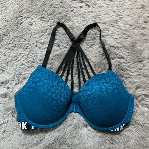 Blue print racer back bra